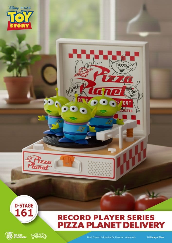 Toy Story Record Player Series PVC Figur Pizza Planet Delivery 12 cm