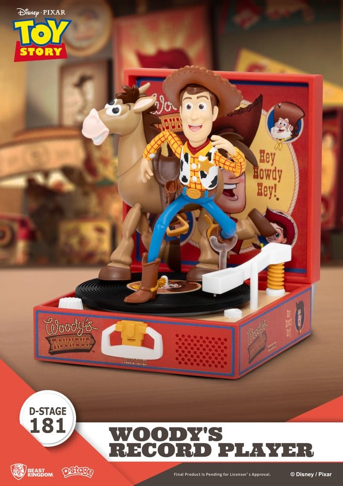 Toy Story Record Player Series PVC Figur Woody's Record Player 13 cm