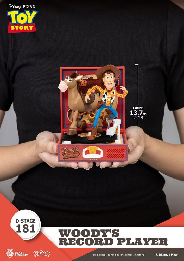 Toy Story Record Player Series PVC Figur Woody's Record Player 13 cm