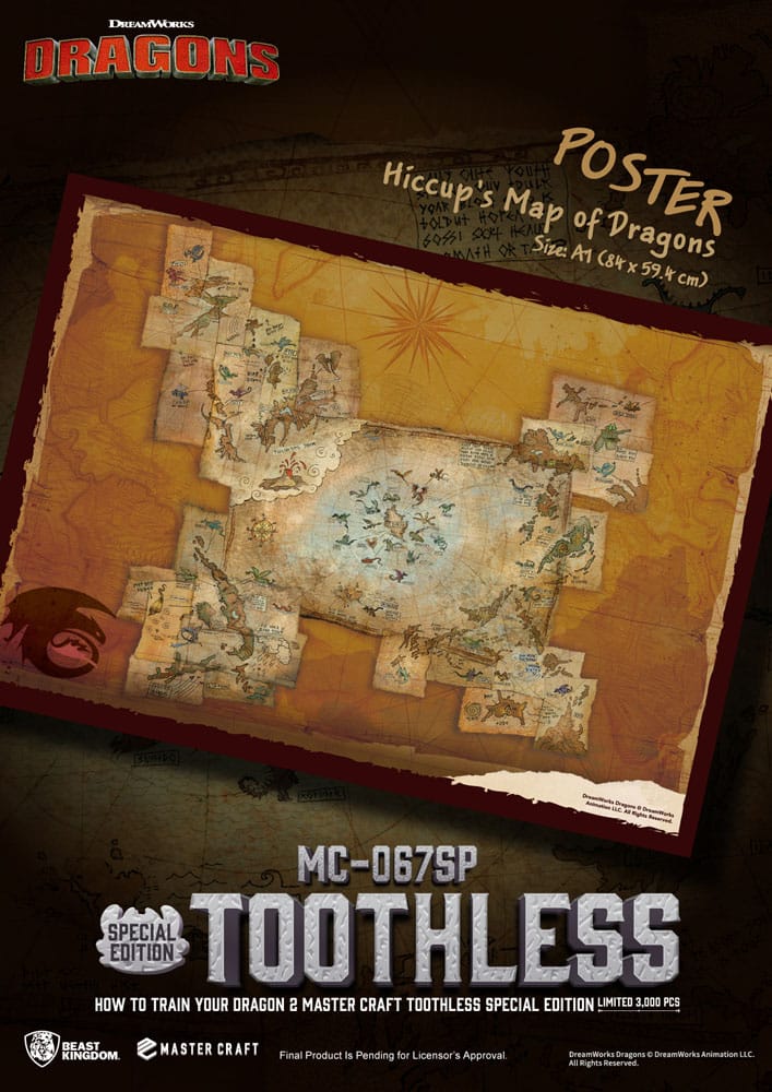 Drachenzähmen leicht gemacht 2 Master Craft Statue Toothless 38 cm