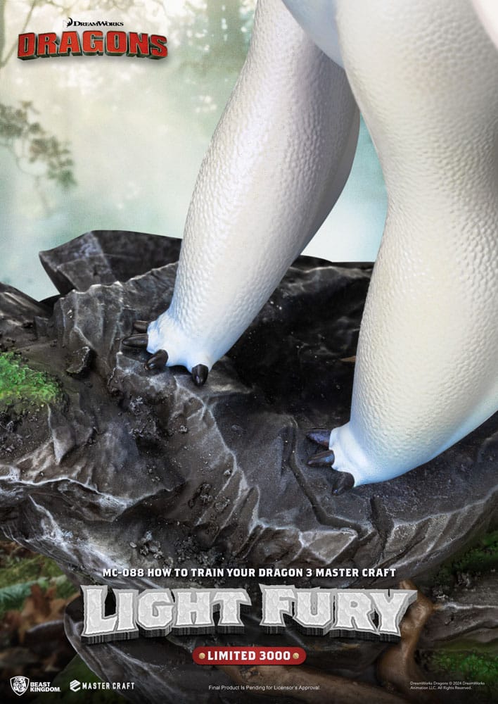 Drachenzähmen leicht gemacht 3 Master Craft Statue Light Fury 29 cm