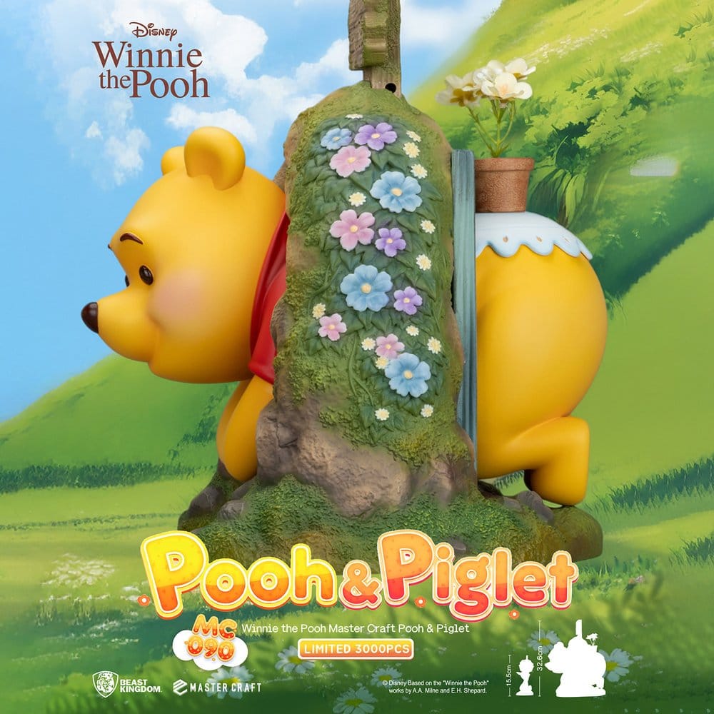 Disney Master Craft Statue Winnie Puuh & Ferkel 33 cm