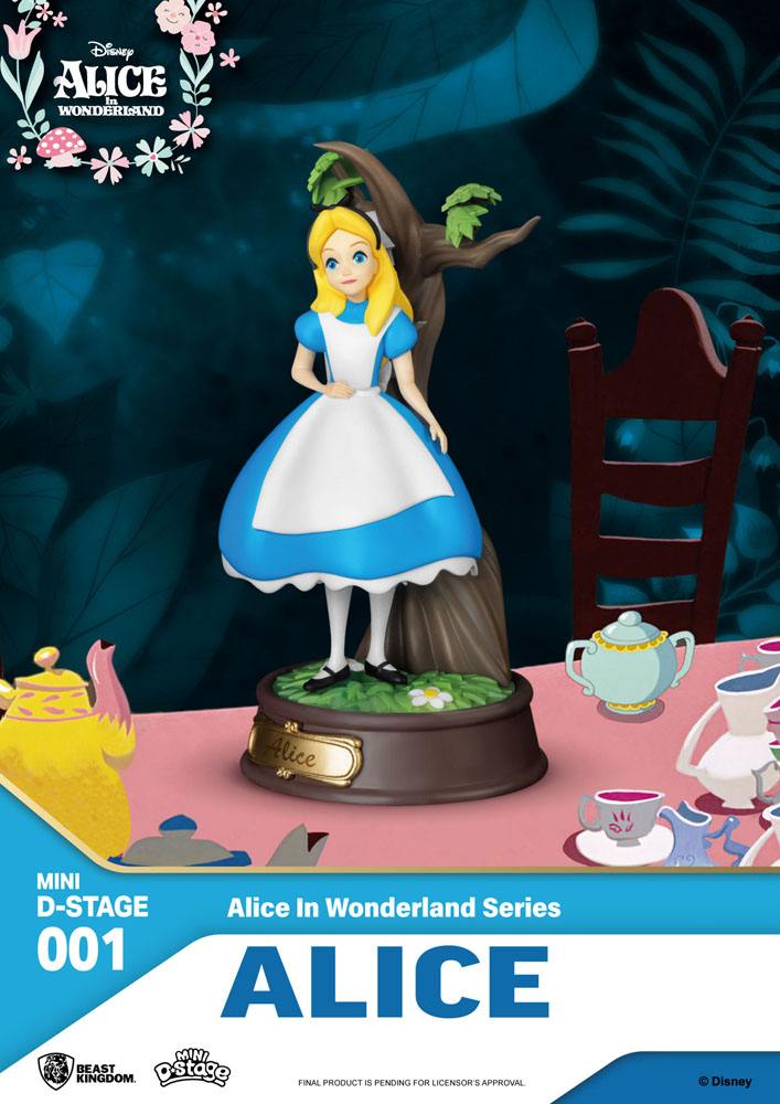 Alice im Wunderland Mini Diorama Stage Statuen 6-er Pack 10 cm