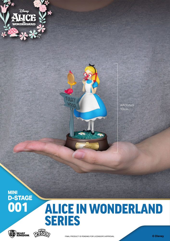 Alice im Wunderland Mini Diorama Stage Statuen 6-er Pack 10 cm