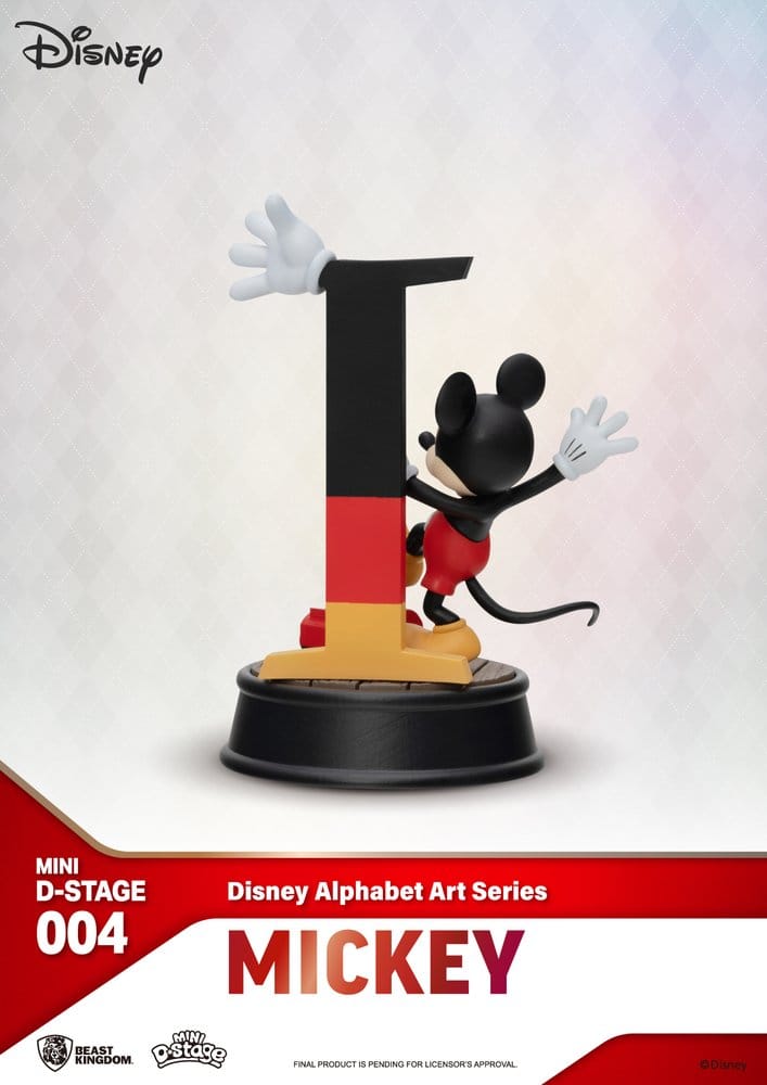 Disney Mini Diorama Stage Statuen 6-er Pack Alphabet Art 10 cm
