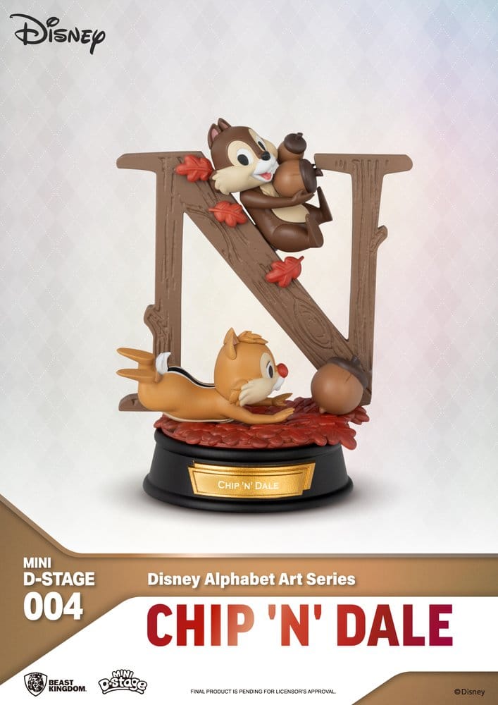 Disney Mini Diorama Stage Statuen 6-er Pack Alphabet Art 10 cm