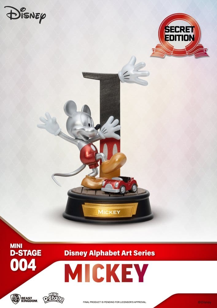 Disney Mini Diorama Stage Statuen 6-er Pack Alphabet Art 10 cm