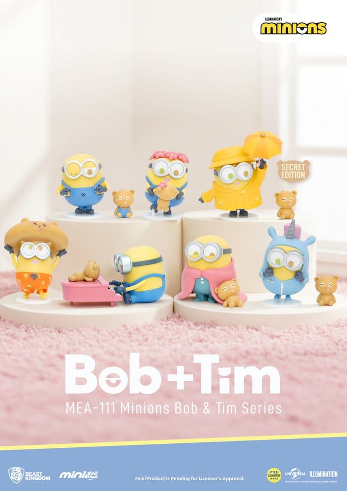 Minions Mini Egg Attack Blind Box Figuren Minions bob & tim series Sortiment 9 cm (6)