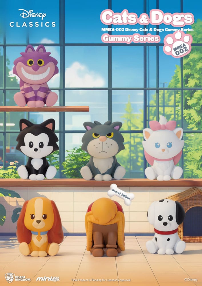 Disney Cats & Dogs Mini Egg Attack Blind Box Figuren Gummy Series Sortiment 3 cm (24)