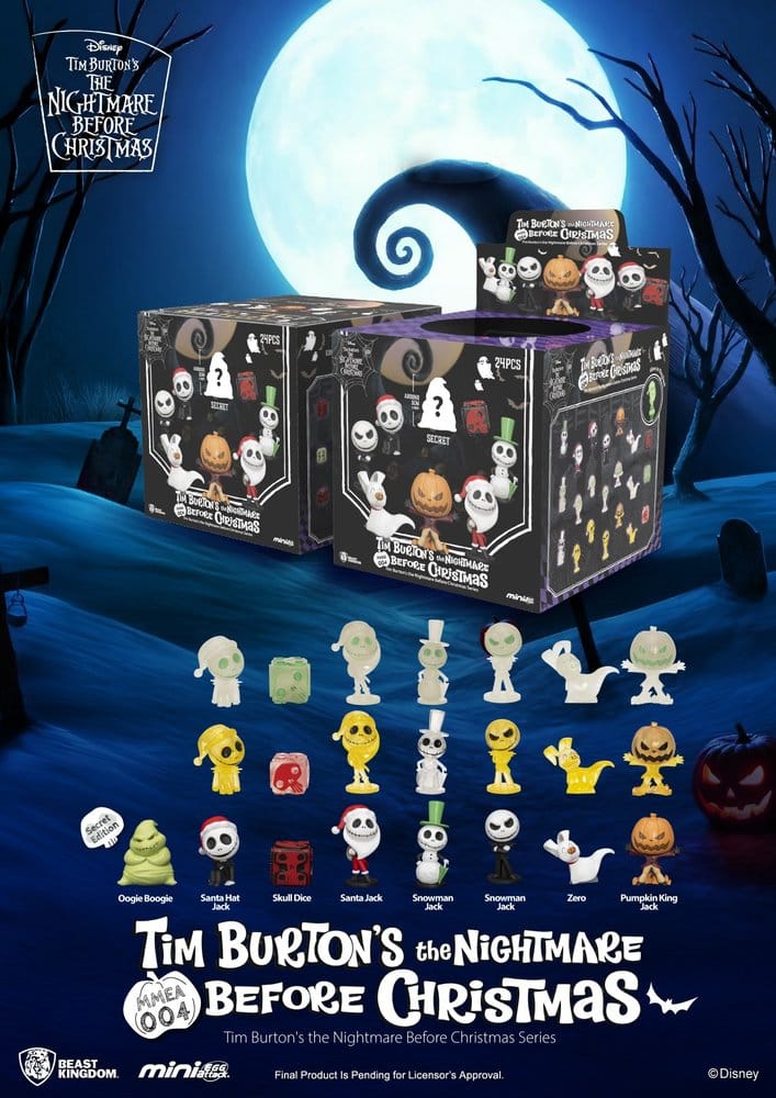 Nightmare Before Christmas Mini Mini Egg Attack Minifiguren Blind Box Sortiment (24) (Glow in the Dark)