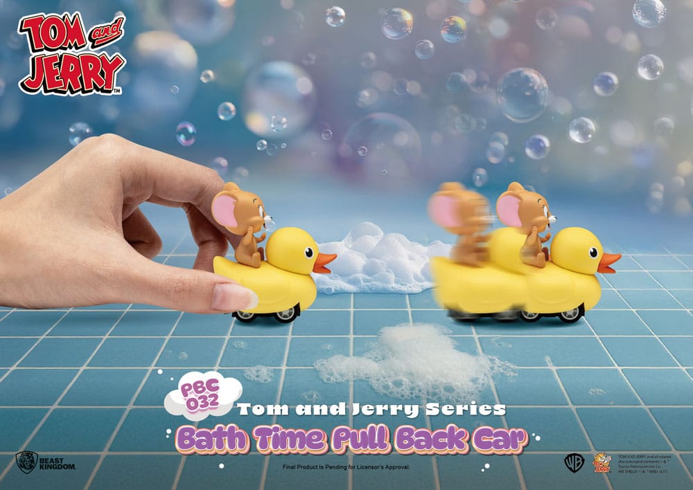 Tom & Jerry Pull Back Car Series Rückzug-Autos Bath Time Blind Box 6er-Pack