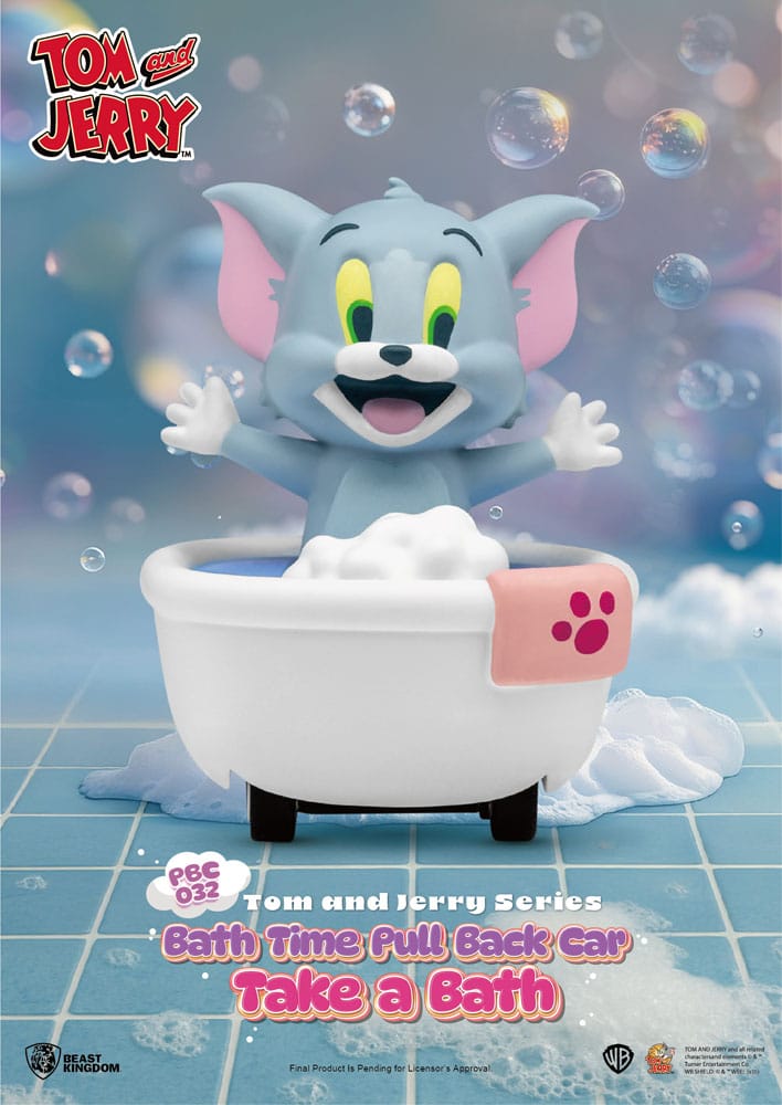 Tom & Jerry Pull Back Car Series Rückzug-Autos Bath Time Blind Box 6er-Pack