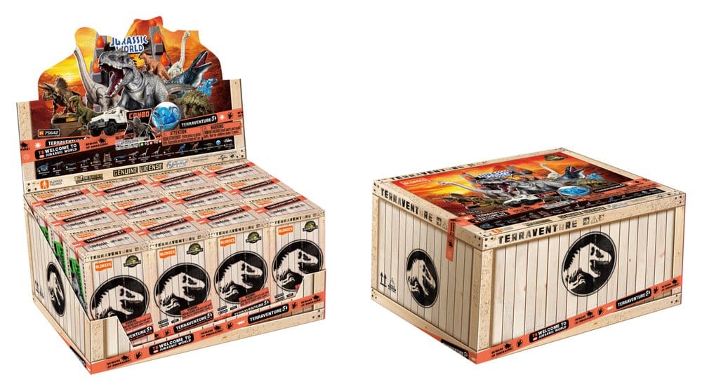 Jurassic World Blokees Plastic Model Kit Terraventure Blind Box Display (12)