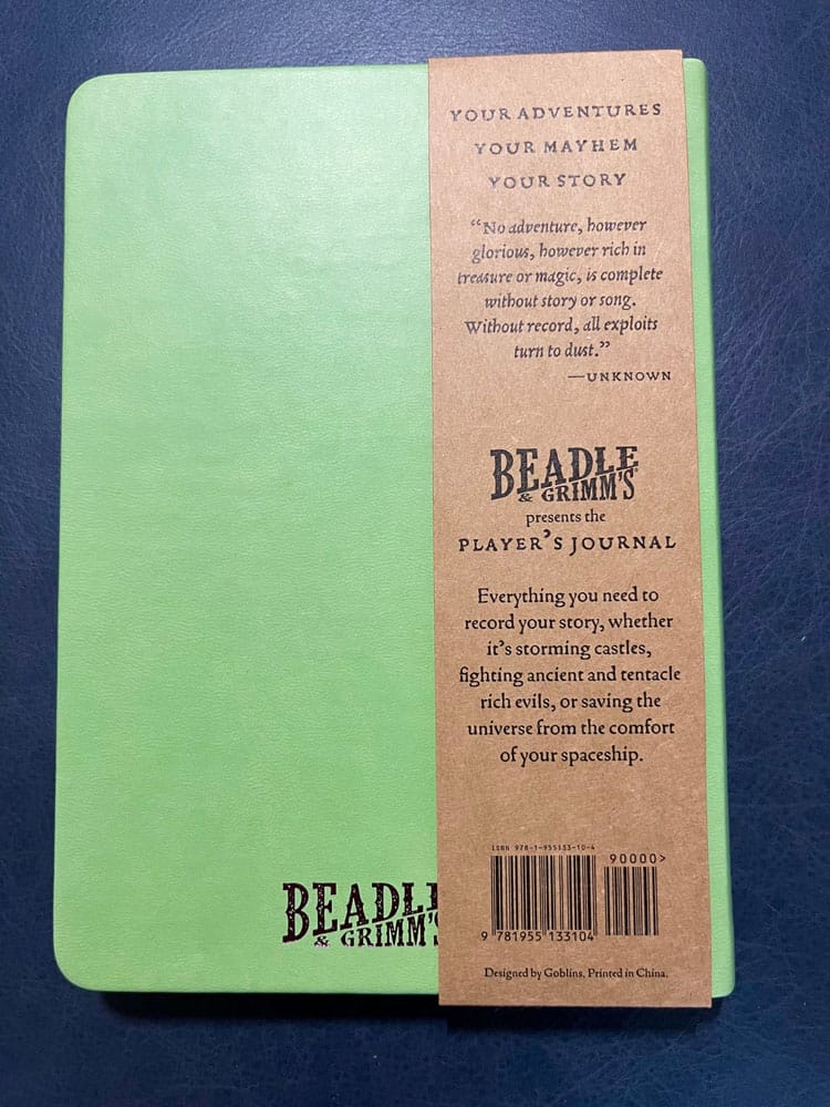 Notizbuch A5 Player's Journal Sage Green Shield