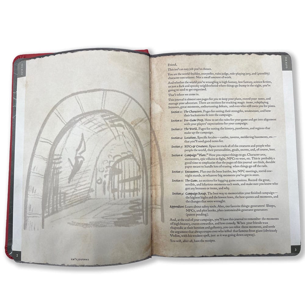 Notizbuch A5 Gamemaster's Journal Orange Portal