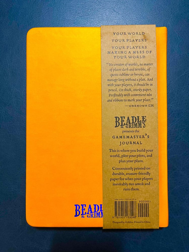 Notizbuch A5 Gamemaster's Journal Orange Portal