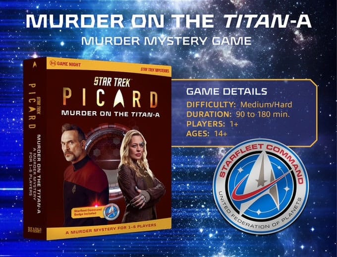 Star Trek: Picard Murder Mystery Game Murder on the Titan-A *Englische Version*