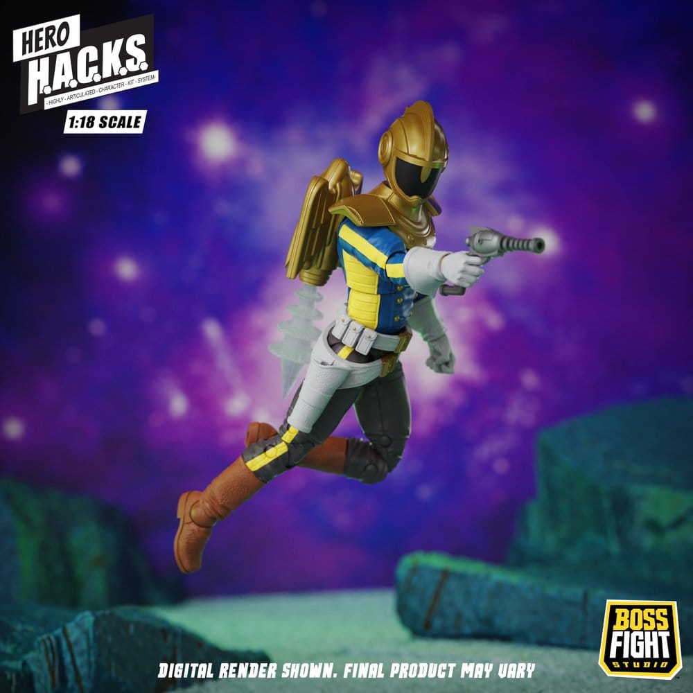Hero H.A.C.K.S. Core Actionfigur 1/18 Heroes and Villains Wave 1 Jett Steelblade: Stellar Knight of Accord