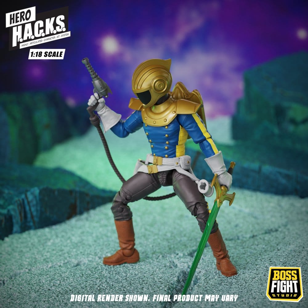 Hero H.A.C.K.S. Core Actionfigur 1/18 Heroes and Villains Wave 1 Jett Steelblade: Stellar Knight of Accord