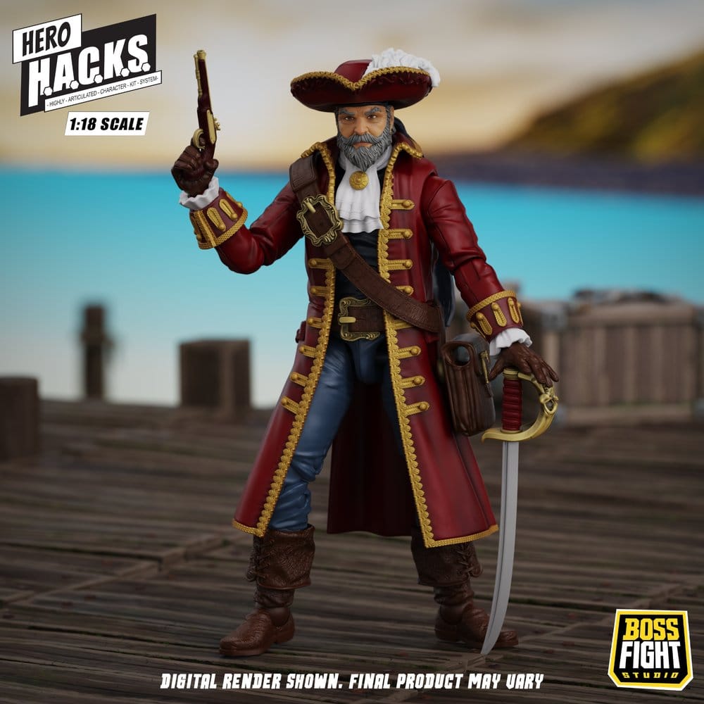 Hero H.A.C.K.S. Core Actionfigur 1/18 Heroes and Villains Wave 1 John Bradford: Captain of the Temporal Voyager