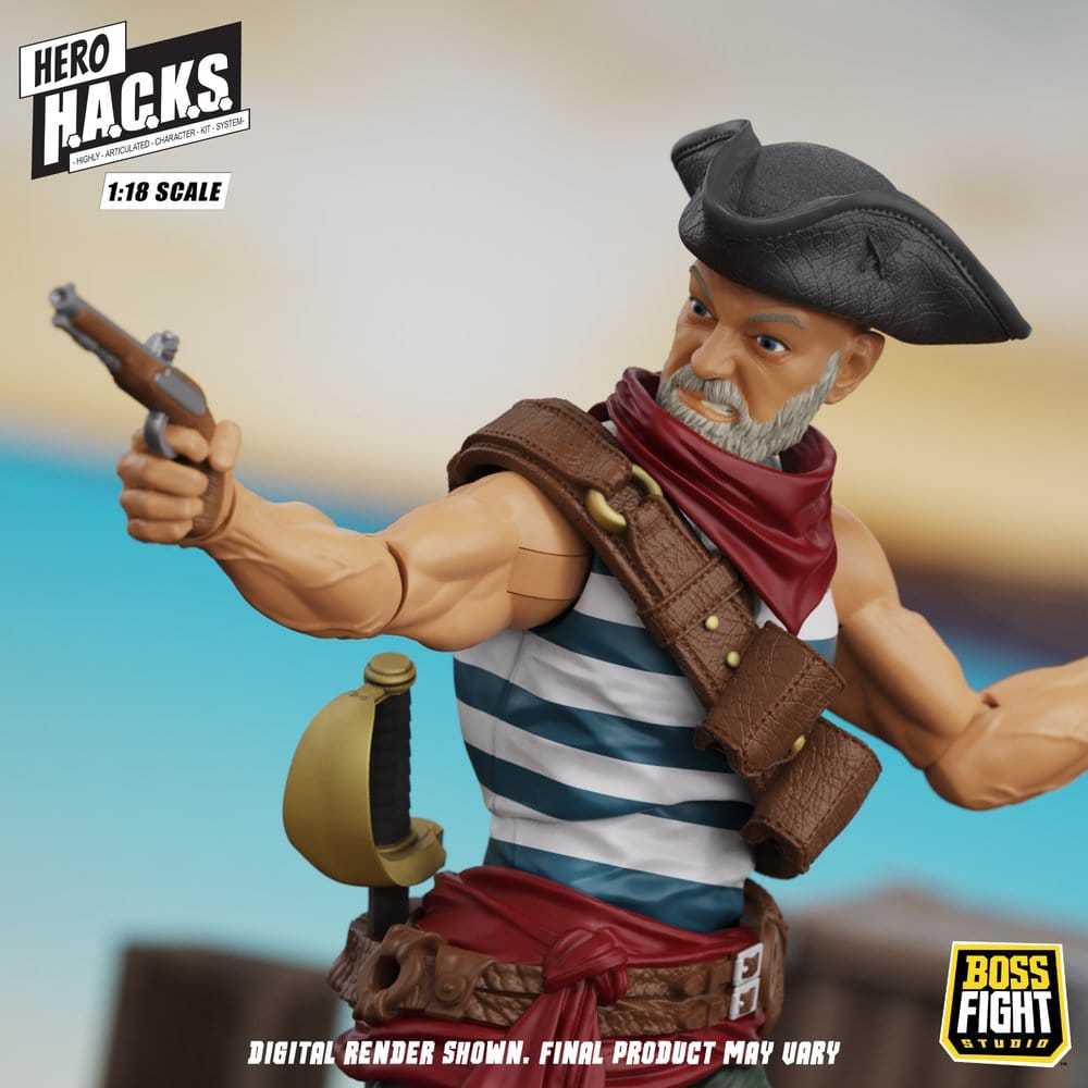 Hero H.A.C.K.S. Core Actionfigur 1/18 Heroes and Villains Wave 1 Daniel Wright: Pirate Quartermaster
