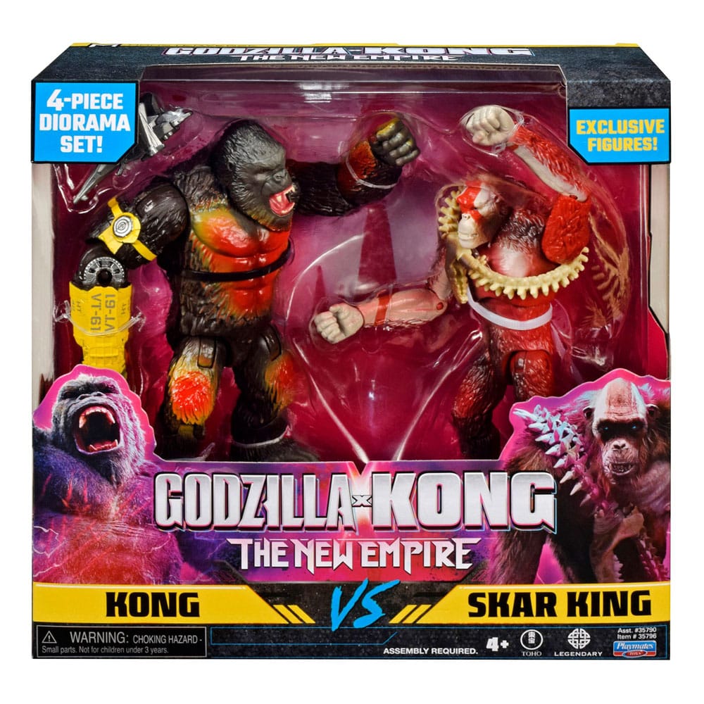 Godzilla x Kong: The New Empire Diorama 2er Pack Kong vs Skar 15 cm