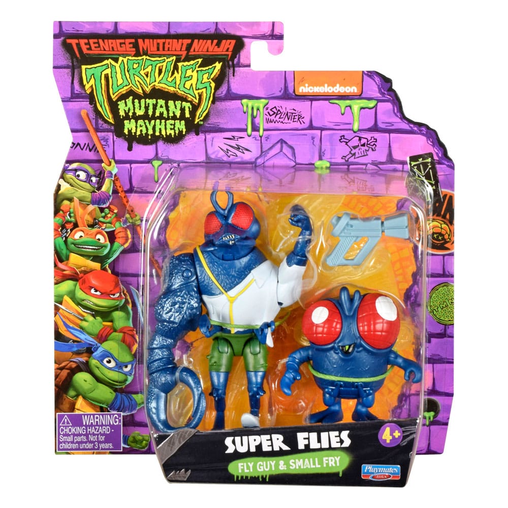 Teenage Mutant Ninja Turtles: Mutant Mayhem Actionfiguren Super Fly & Toddler Super Fly 11 cm