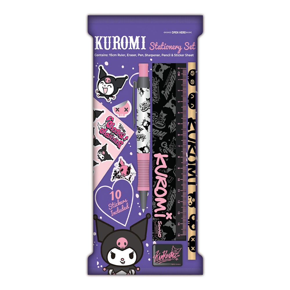 Sanrio Schreibset 6er-Pack Kuromi