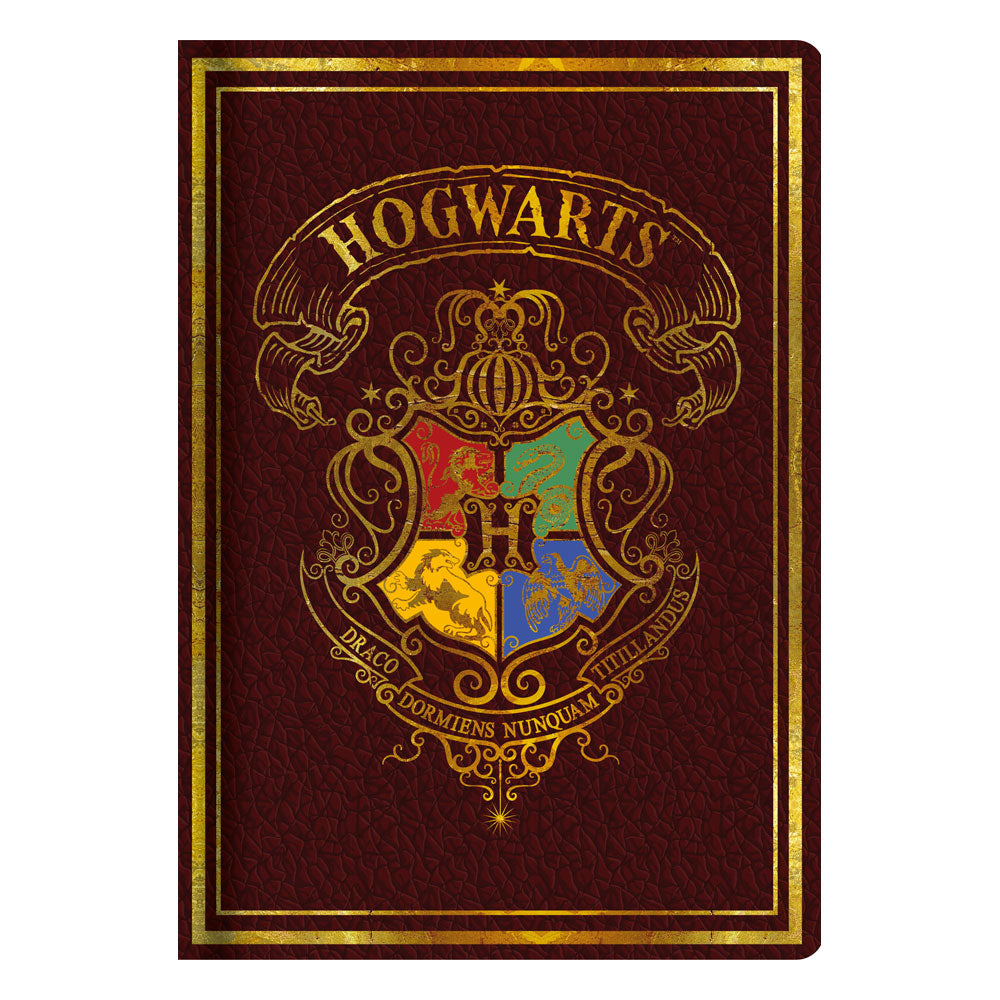 Harry Potter A5 Notizbuch Rot Colourful Crest Umkarton (6)