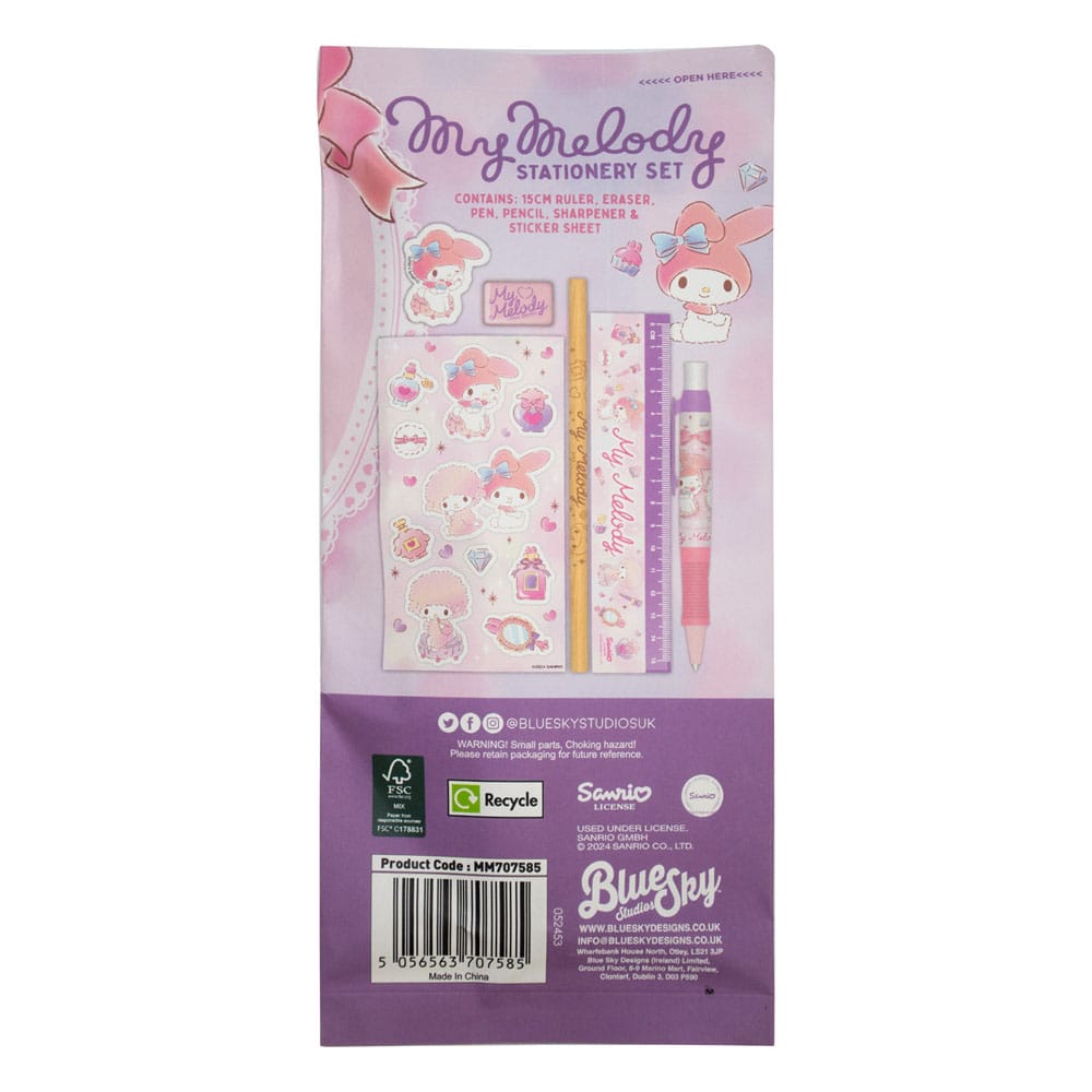 Sanrio Schreibset 6er-Pack My Melody
