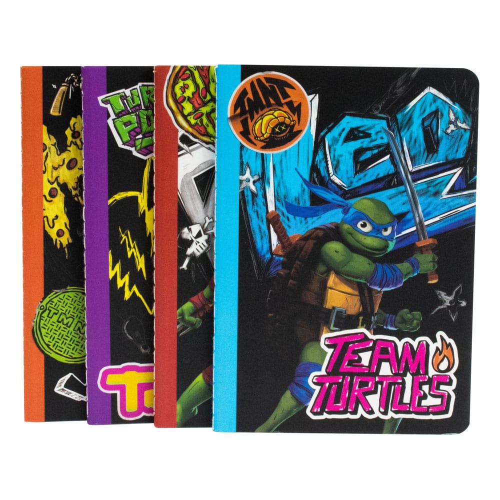 Teenage Mutant Ninja Turtles 4er-Pack Notizbücher