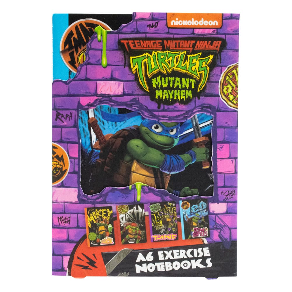 Teenage Mutant Ninja Turtles 4er-Pack Notizbücher