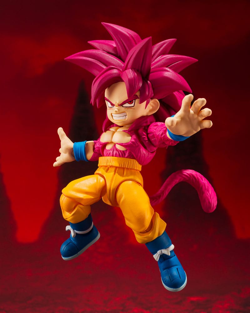 Dragon Ball Daima S.H.Figuarts Actionfigur Super Saiyan Level 4 Son Goku (mini) 8 cm