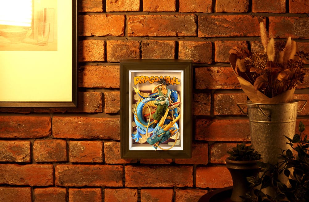 Dragon Ball Z Tamashii Art 3D Relief-Bild Son Goku & Dragon 27 cm