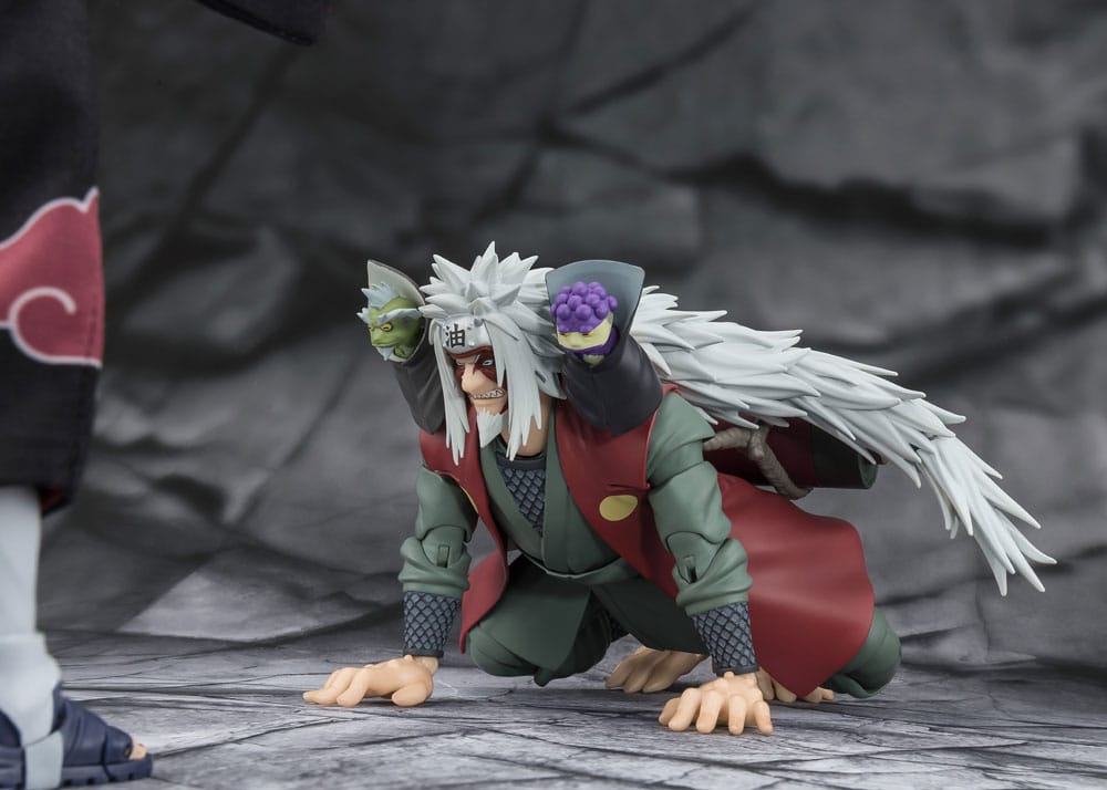 Naruto S.H.Figuarts Actionfigur Jiraiya Hidden Leaf Heroic Master Sage (Sage Mode Set) 17 cm