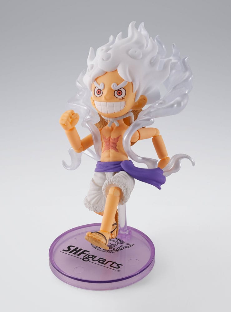 One Piece World Collactable Figures x S.H. Figuarts Actionfigur Monkey D. Ruffy Gear 5 8 cm