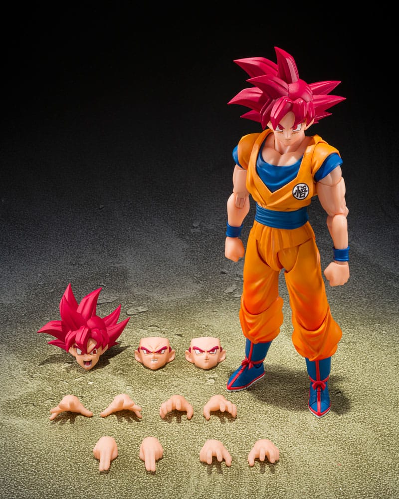 Dragon Ball Super S.H.Figuarts Actionfigur Super Saiyan God Son Guko (God Aura) 15 cm