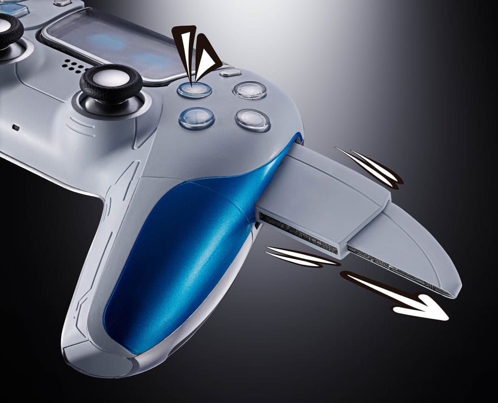 Astro Bot Chogokin Actionfigur Astro Bot & Dual Speeder