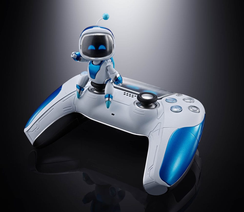 Astro Bot Chogokin Actionfigur Astro Bot & Dual Speeder