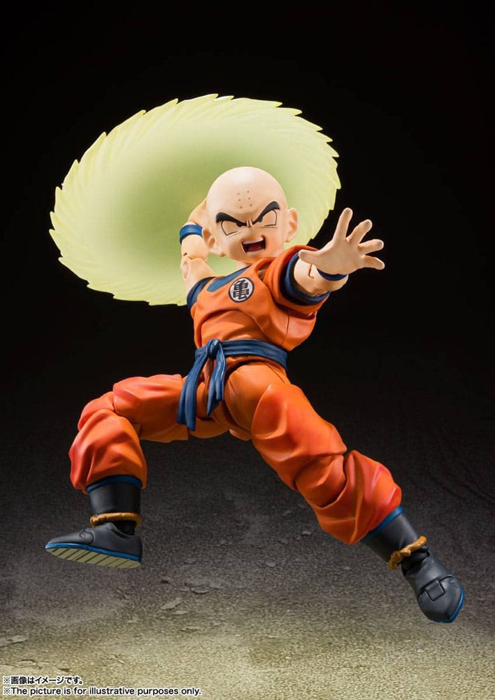 Dragon Ball Z S.H. Figuarts Actionfigur Krillin-Earth's Strongest Man (Neuauflage) 12 cm