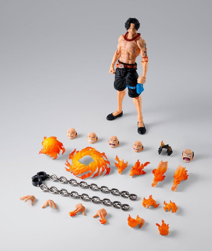 One Piece S.H. Figuarts Actionfigur Portgas D. Ace -Marineford- 16 cm
