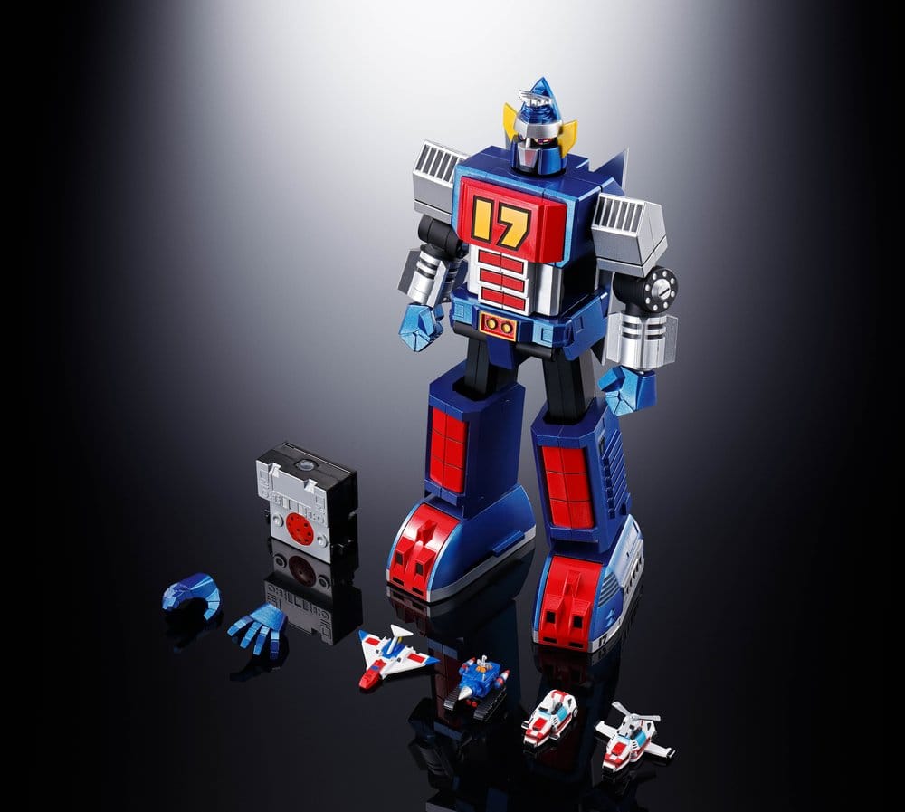 Daitetsujin 17 Soul of Chogokin Diecast Actionfigur GX-101S Daitetsujin 17 & 18 Graviton Box 18 cm