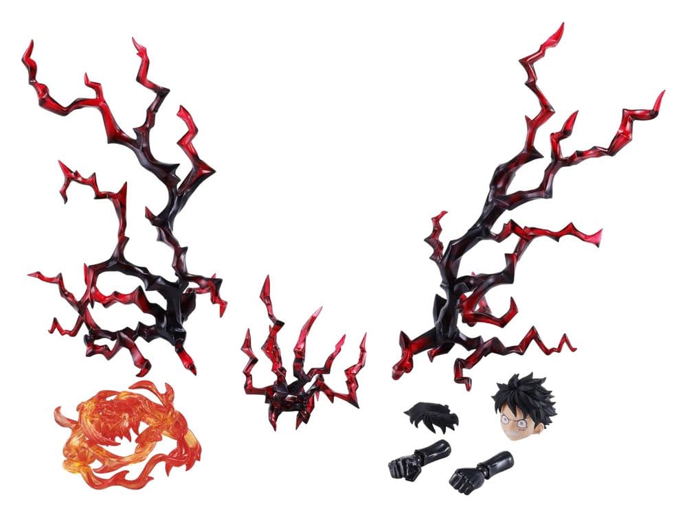 One Piece S.H.Figuarts Zubehör-Set Monkey D. Ruffy -Two Years Later- Option Parts Set