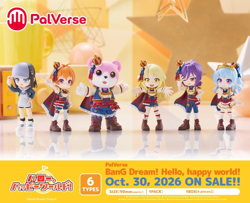 BanG Dream! PalVerse Minifiguren Hello, Happy World! Blind Box Display (6)