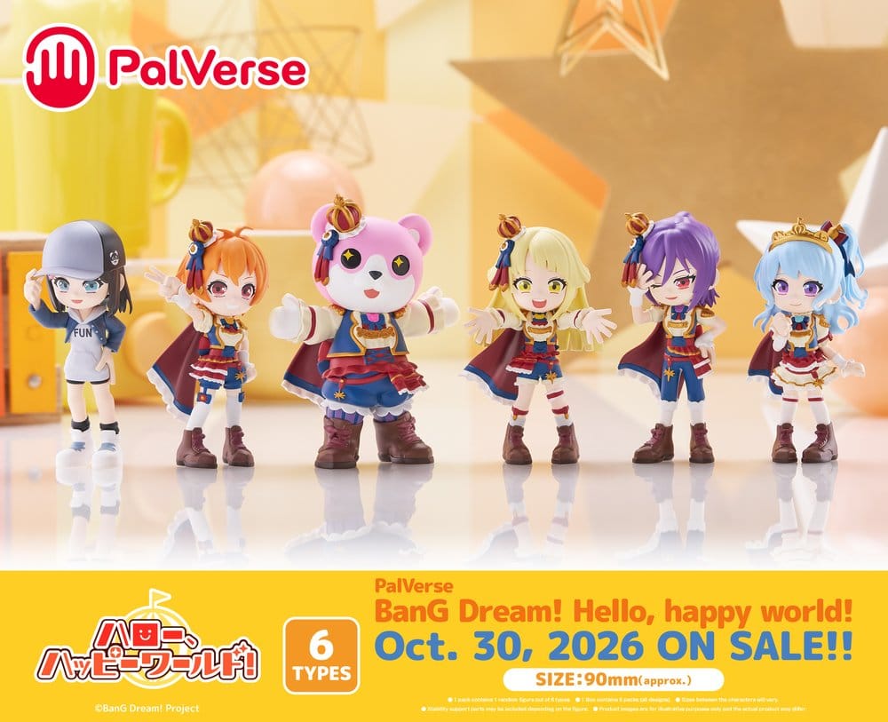 BanG Dream! PalVerse Minifiguren Hello, Happy World! Blind Box Display (6)