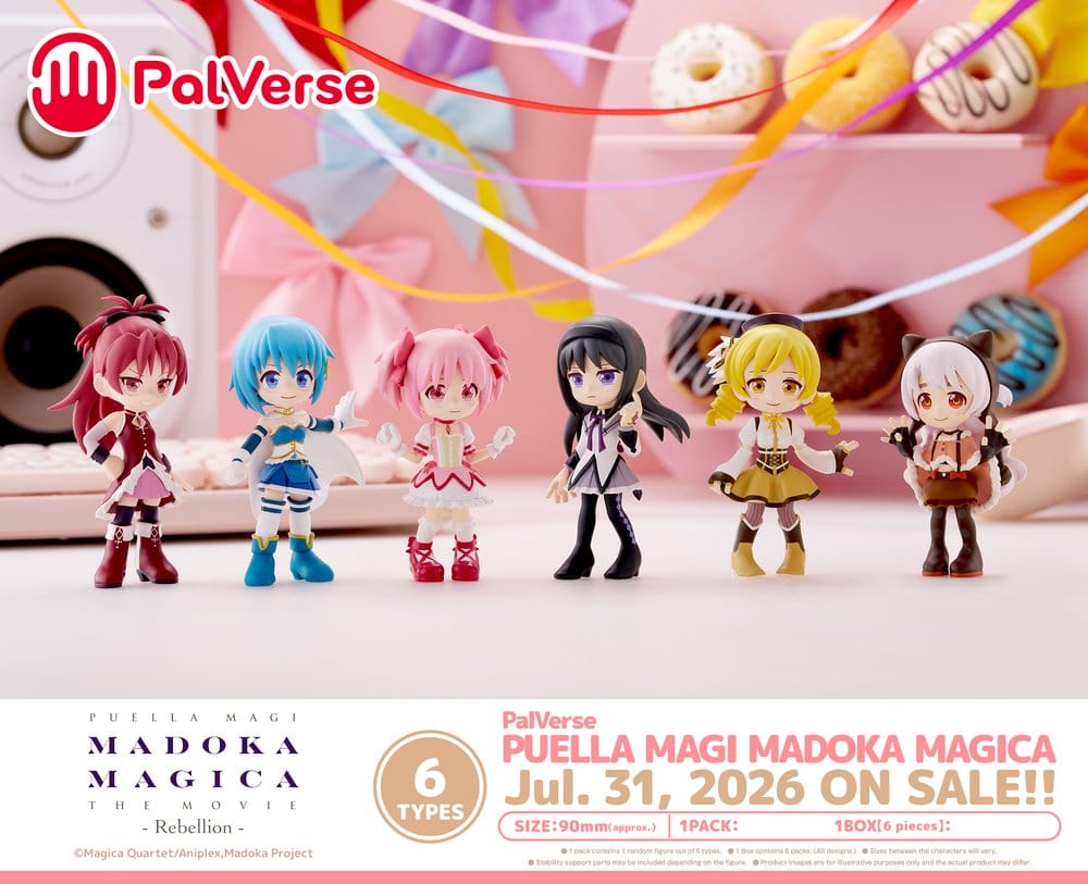 Puella Magi Madoka Magica PalVerse Collection PVC Figuren Box Ver. 9 cm Sortiment (6)