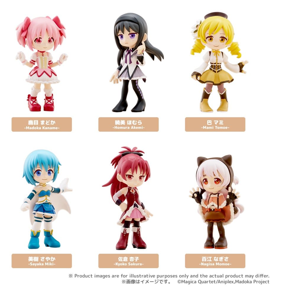 Puella Magi Madoka Magica PalVerse Collection PVC Figuren Box Ver. 9 cm Sortiment (6)