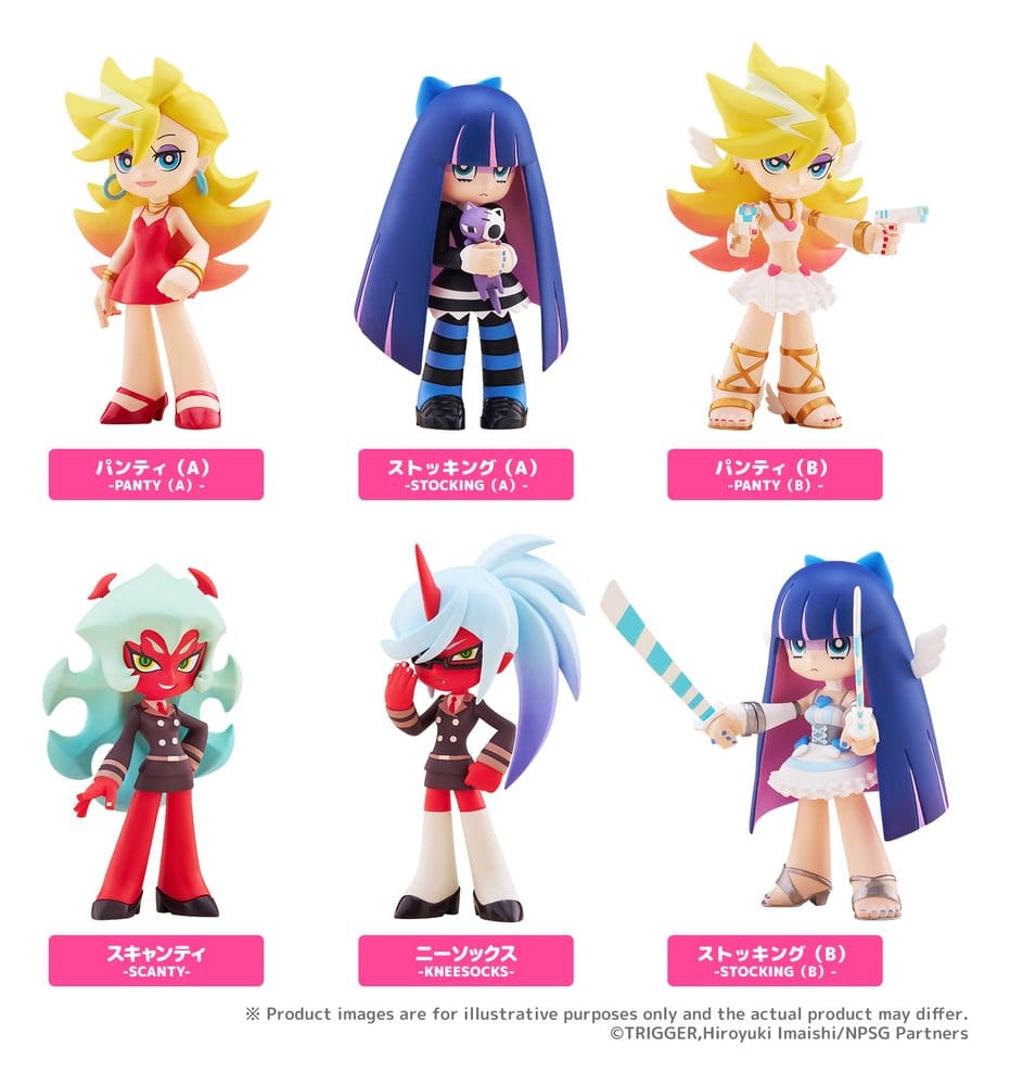 Panty & Stocking with Garterbelt PalVerse Minifiguren New Blind Box Display (6)