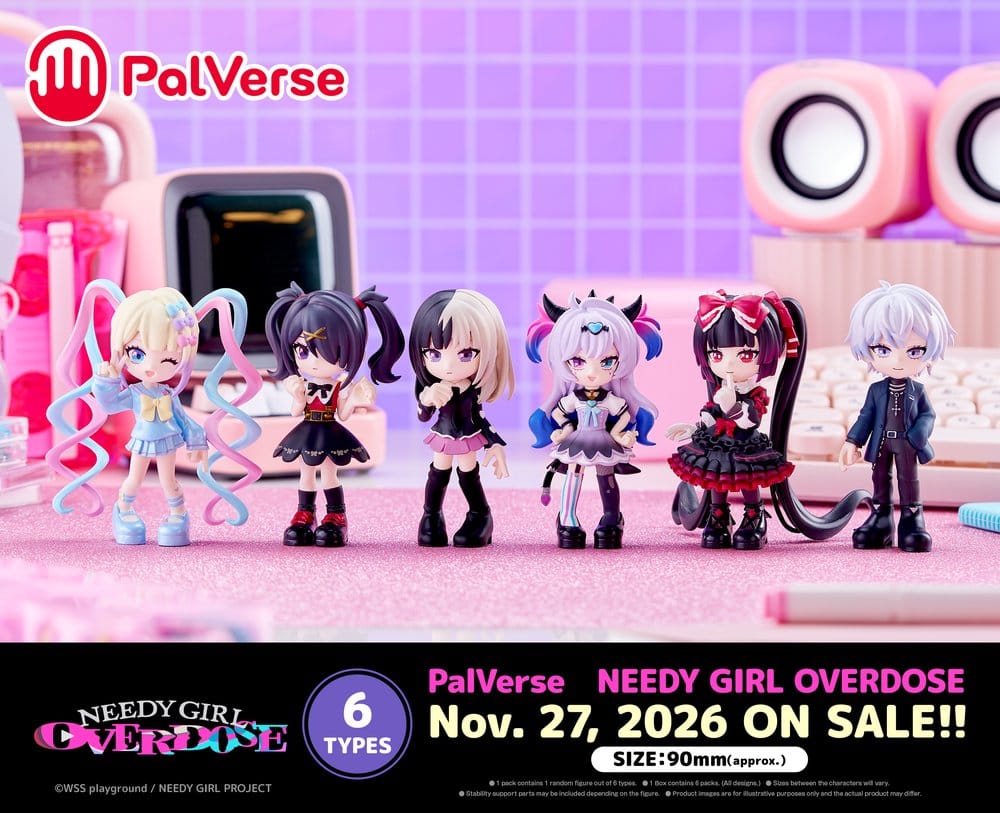 Needy Girl Overdose PalVerse Minifiguren Blind Box Display (6)