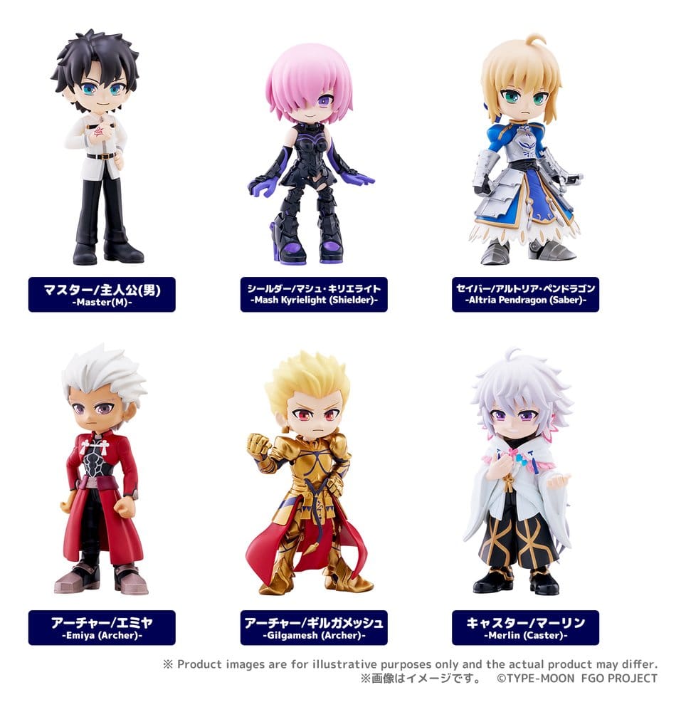 Fate/Grand Order PalVerse Minifiguren vol.1 Blind Box Display (6)